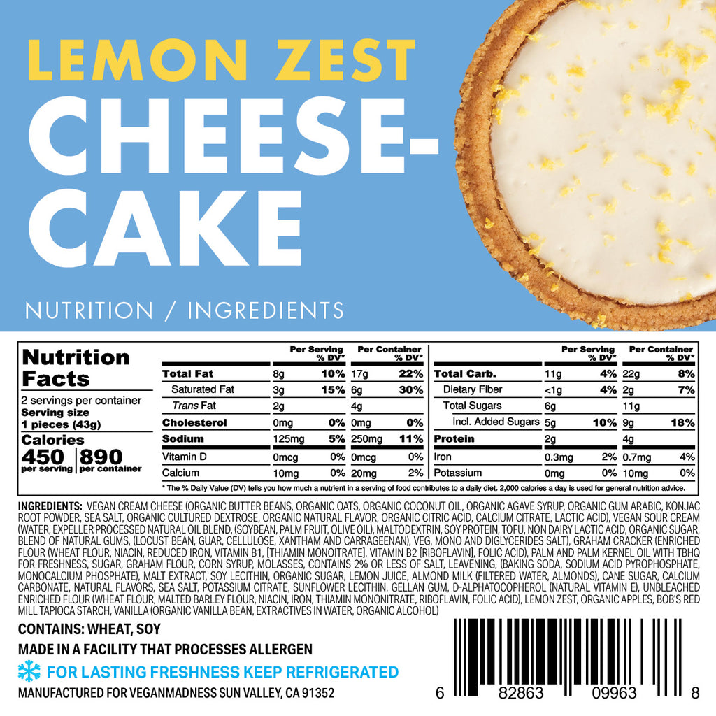 Lemon Zest Cheesecake Tartlet  Best Vegan Dessert in Los Angeles!